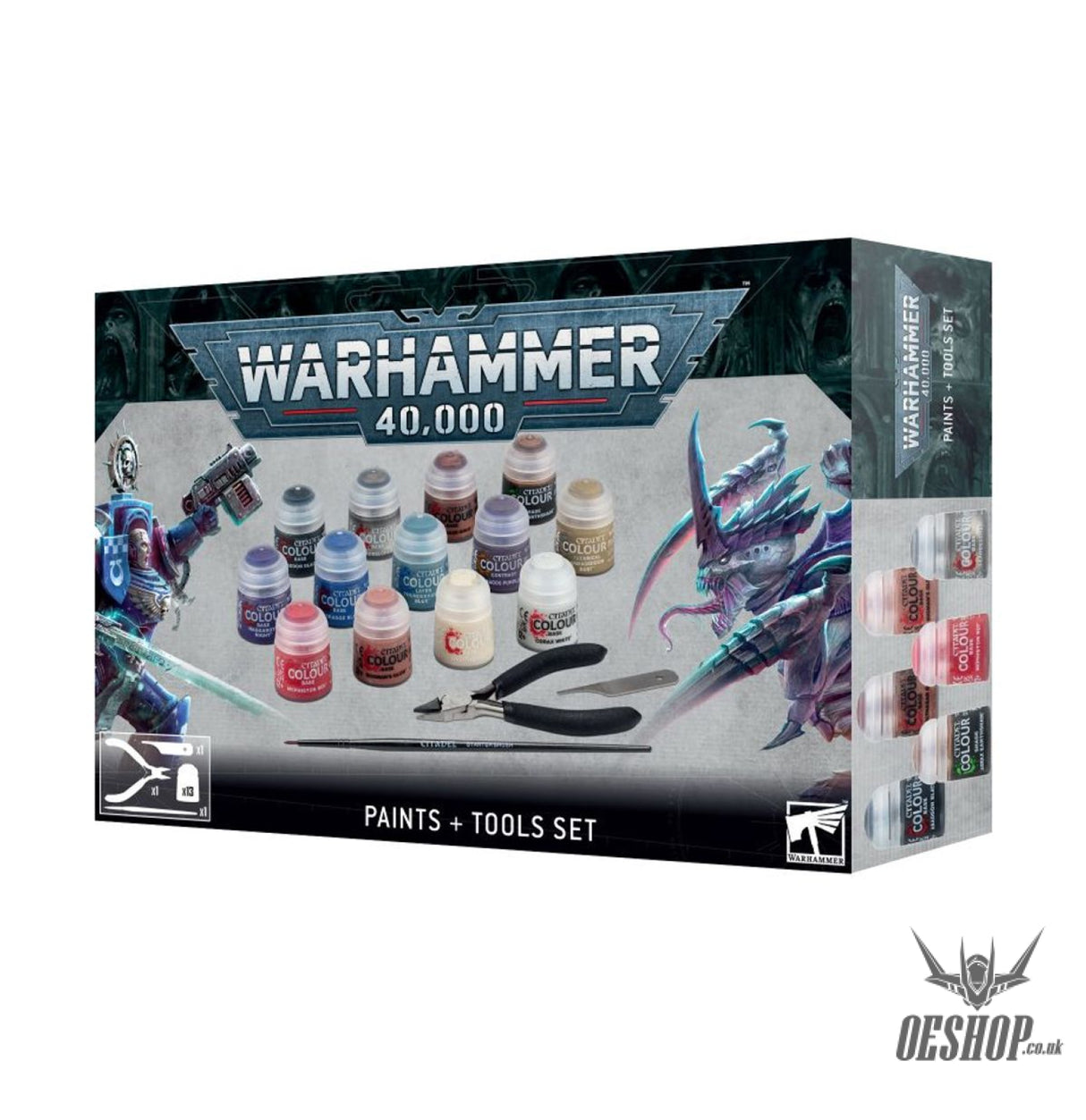 Warhammer 40,000 Paint Set: Paint set + Tools 60-12 Painting Consumables