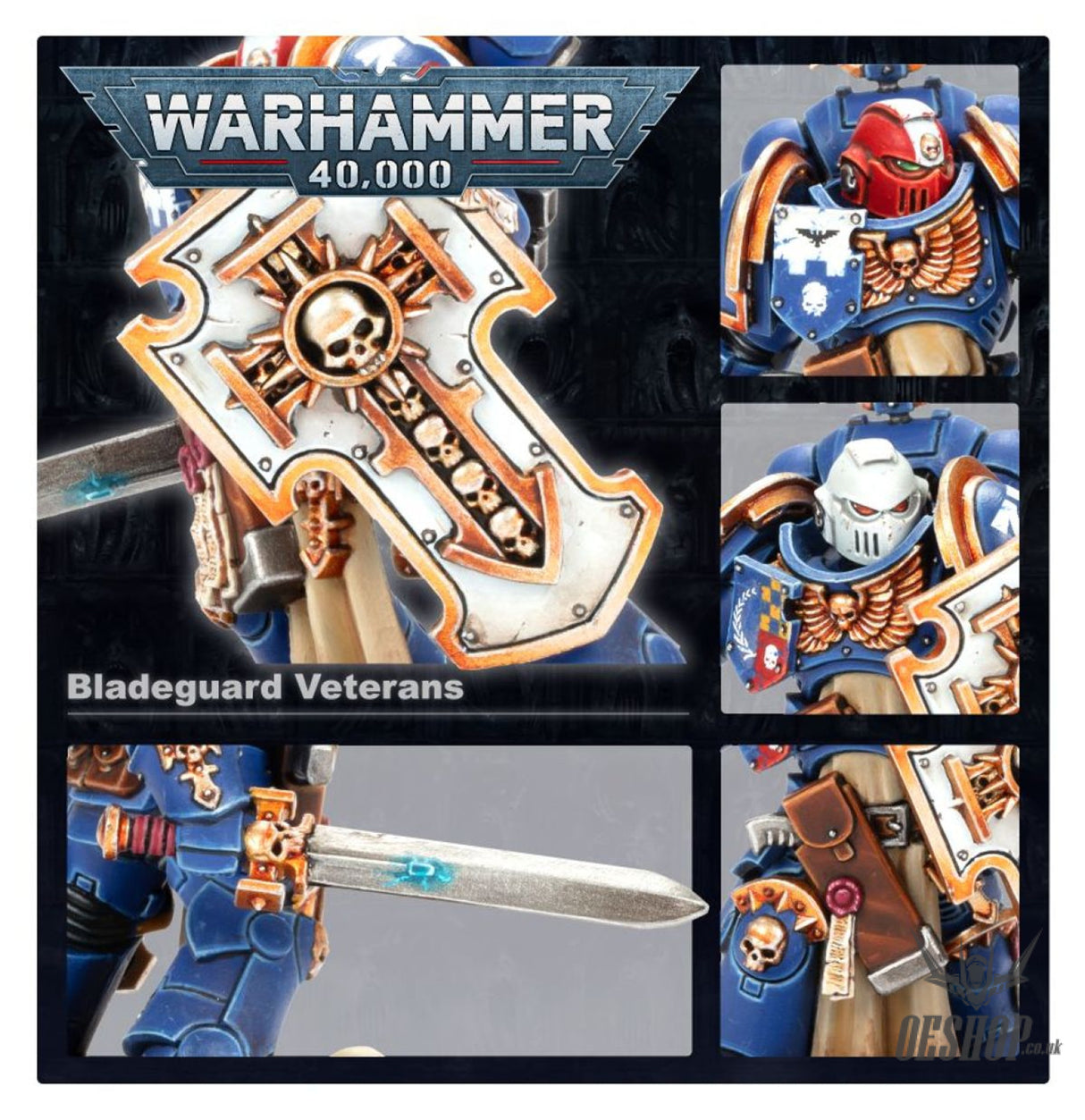 Warhammer 40,000 Space Marines: Primaris Bladeguard Veterans 48-44 Tabletop Wargame