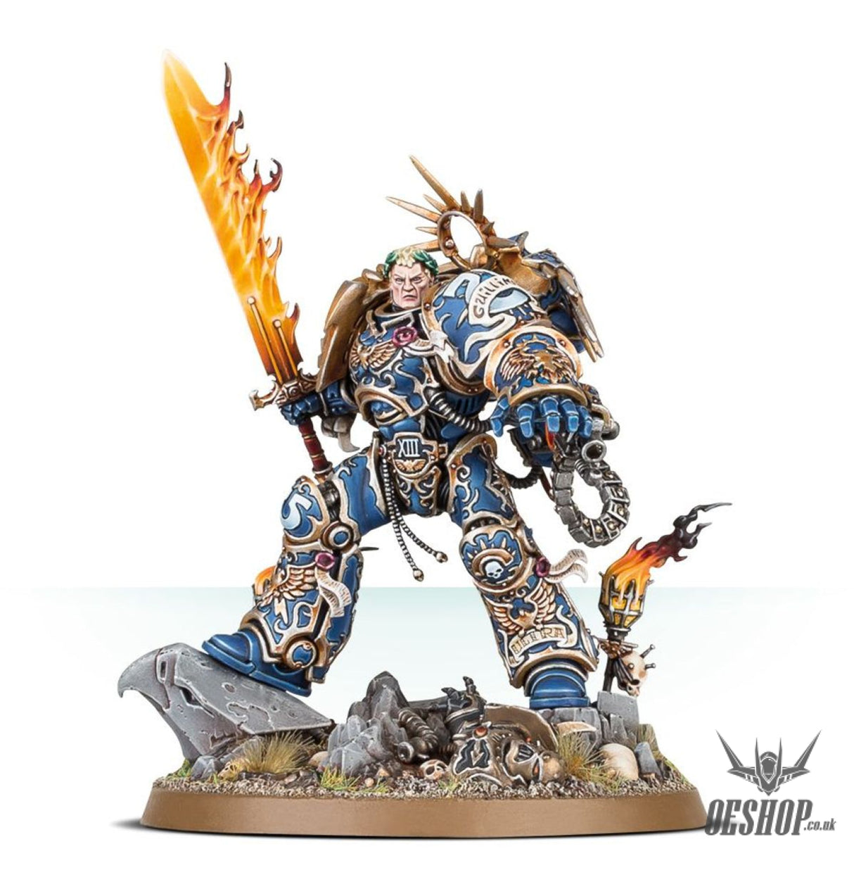 Warhammer 40,000 Space Marines: Ultramarines Roboute Guilliman 55-20 Tabletop Wargame