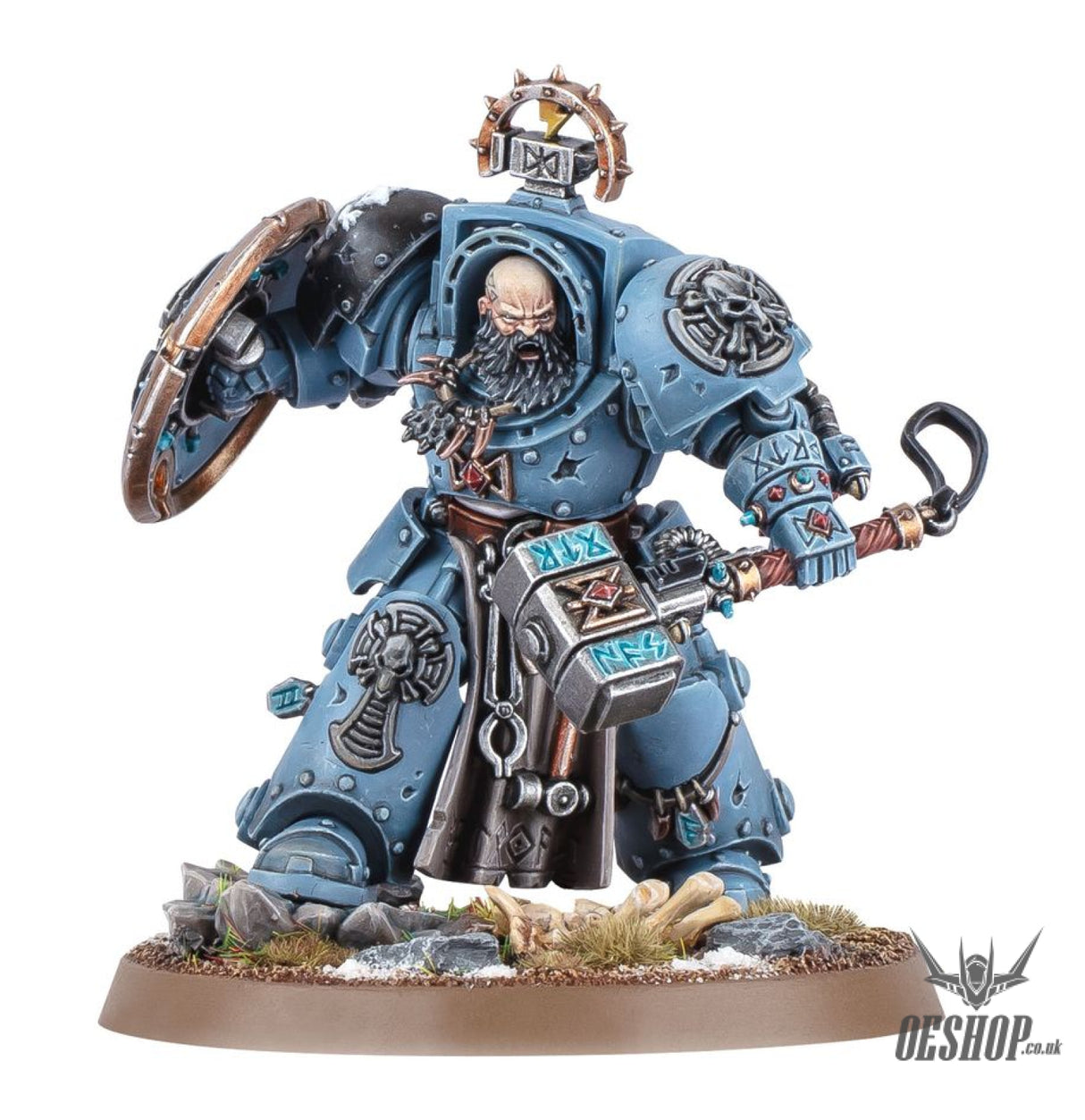 Warhammer 40,000 Space Wolves: Arjac Rockfist 53-38 Tabletop Wargame