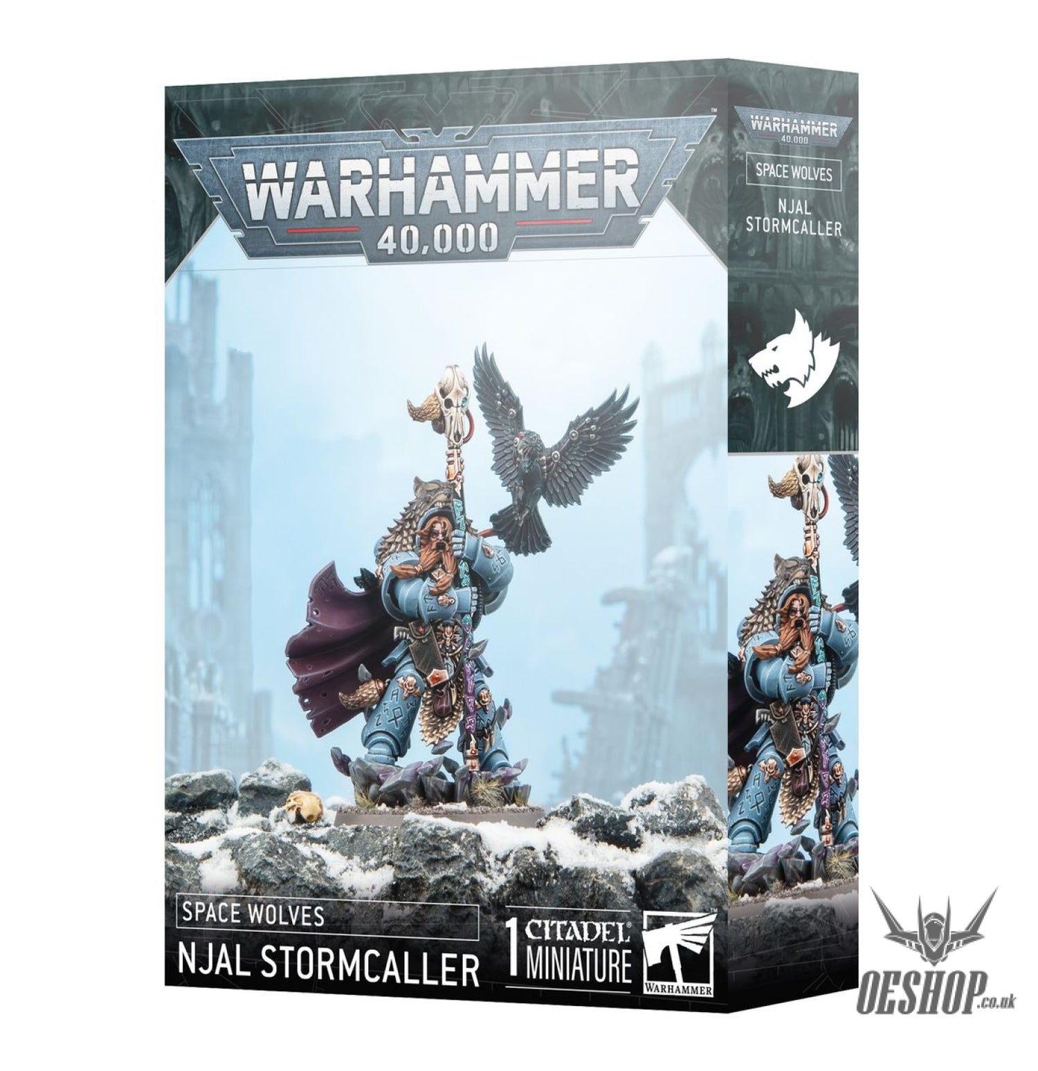 Warhammer 40,000 Space Wolves: Njal Stormcaller 53-35 Tabletop Wargame