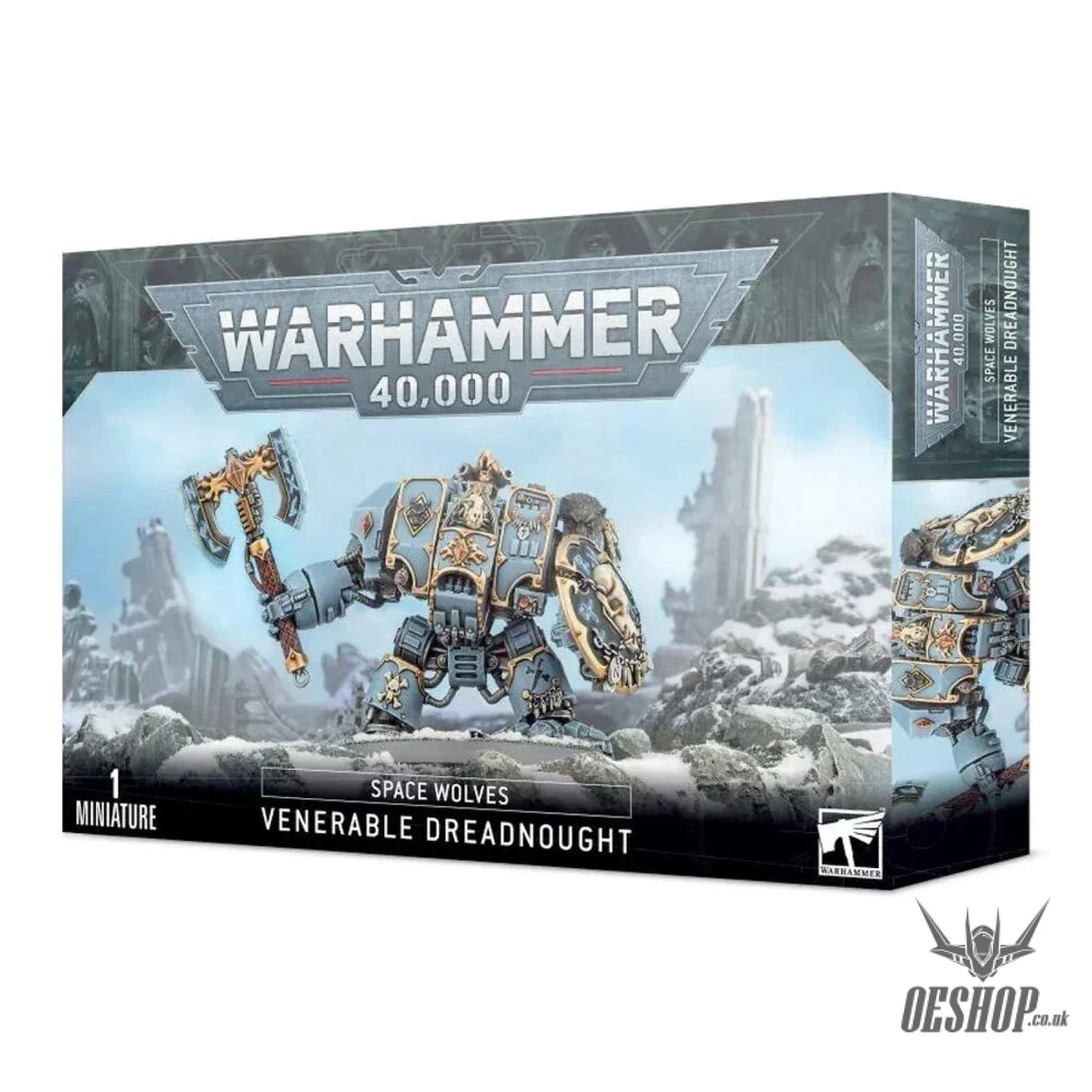 Warhammer 40,000 Space Wolves: Venerable Dreadnought 53-12 Tabletop Wargame