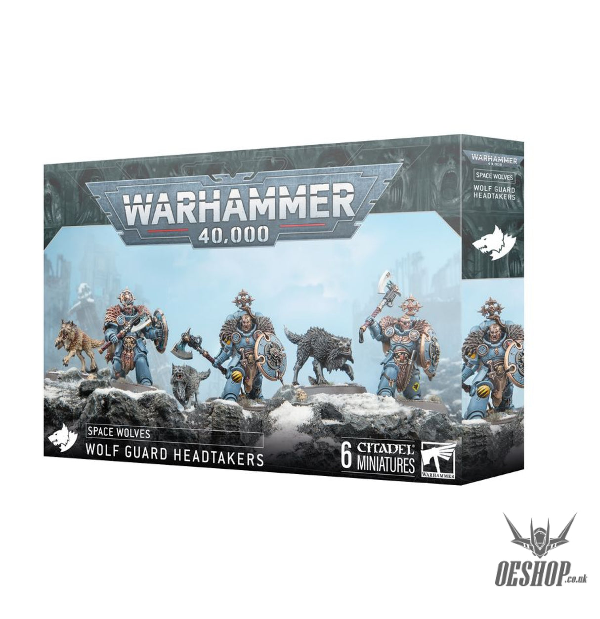 Warhammer 40,000 Space Wolves: Wolf Guard Headtakers 53-38 Tabletop Wargame
