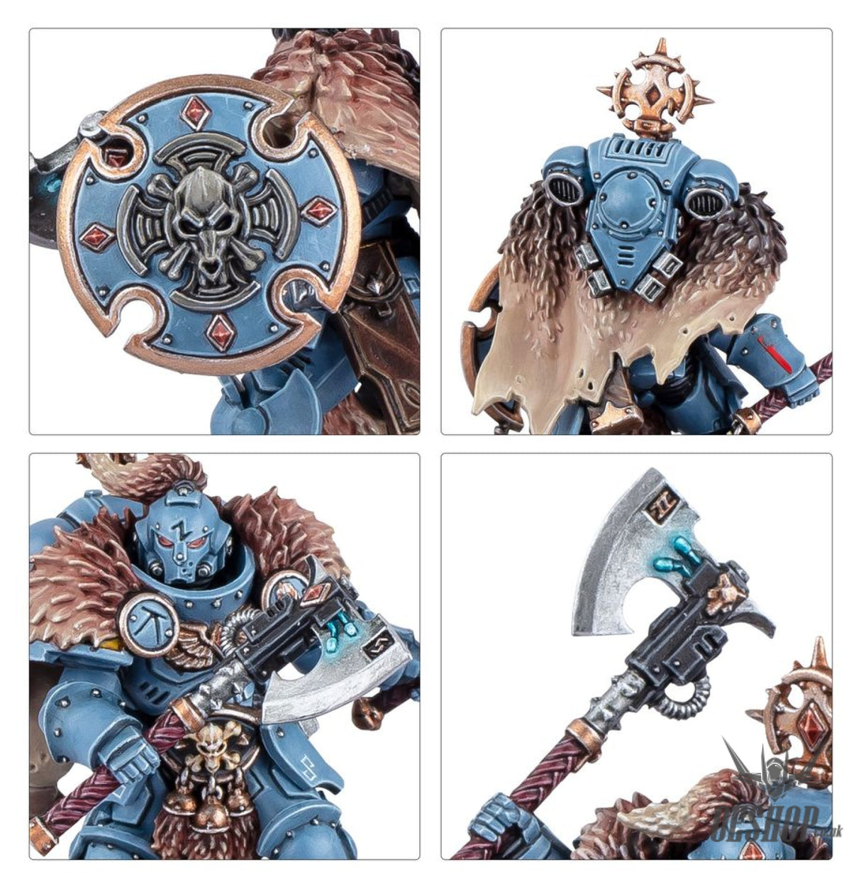 Warhammer 40,000 Space Wolves: Wolf Guard Headtakers 53-38 Tabletop Wargame