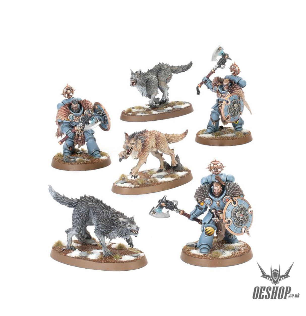 Warhammer 40,000 Space Wolves: Wolf Guard Headtakers 53-38 Tabletop Wargame