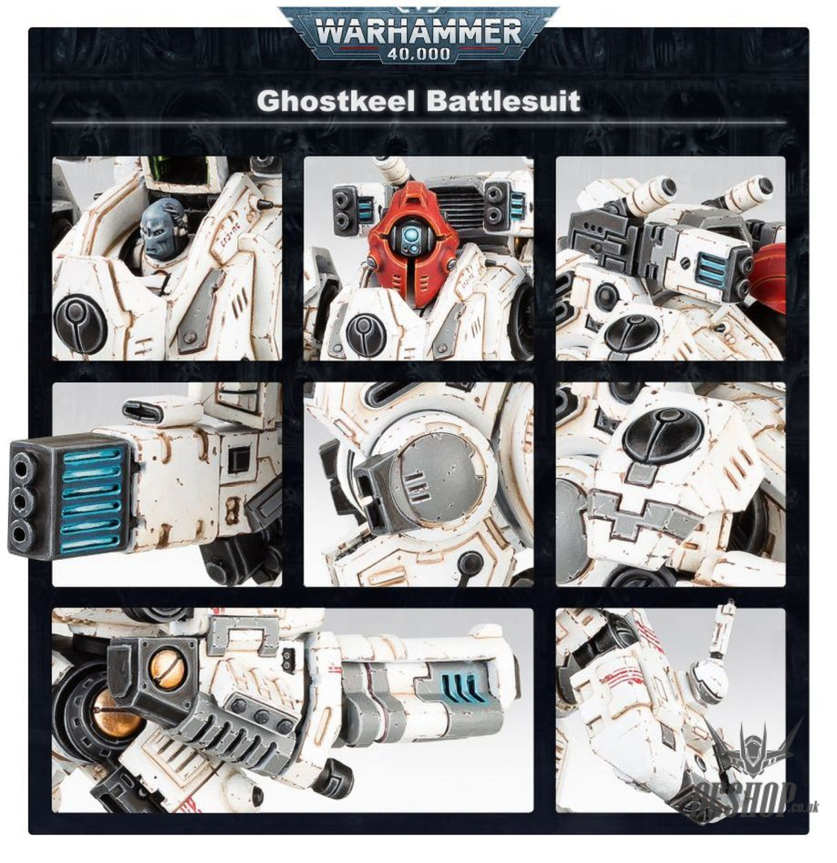 Warhammer 40,000 T’au Empire: Ghostkeel Battlesuit 56-20 Tabletop Wargame