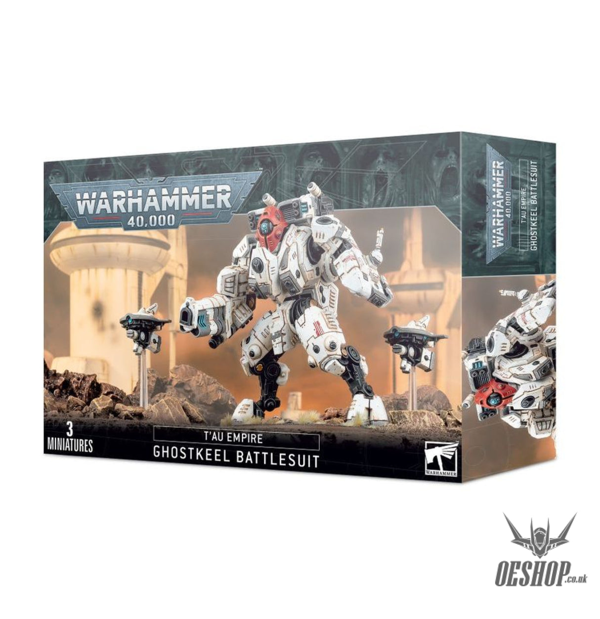 Warhammer 40,000 T’au Empire: Ghostkeel Battlesuit 56-20 Tabletop Wargame