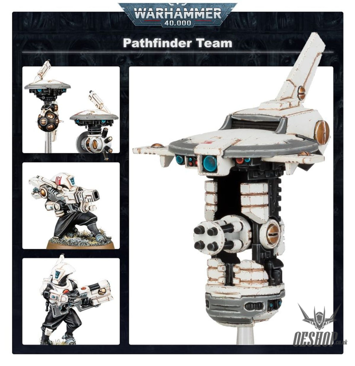 Warhammer 40,000 T’au Empire: Pathfinder Team 56-09 Tabletop Wargame