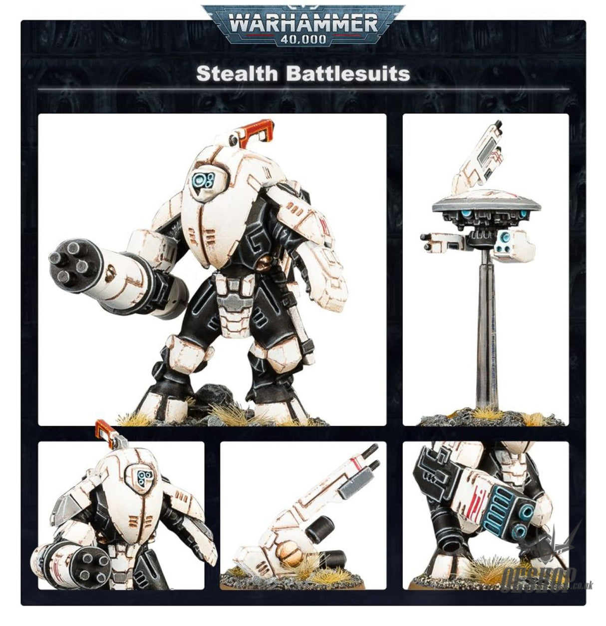 Warhammer 40,000 T’au Empire: Stealth Battlesuits 56-14 Tabletop Wargame