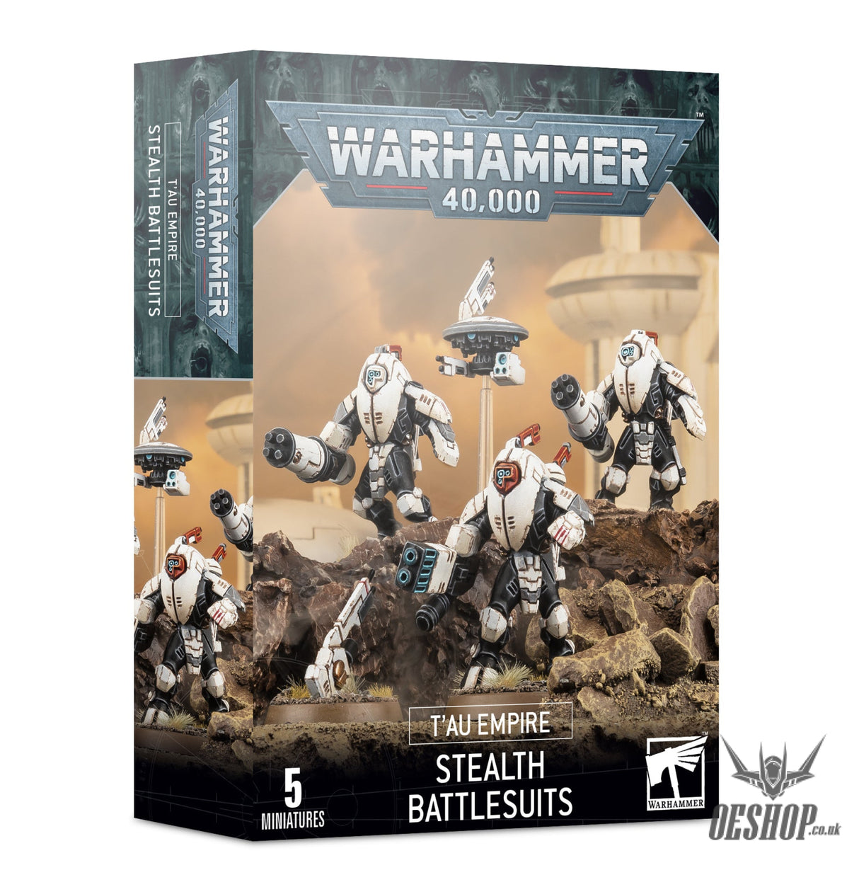 Warhammer 40,000 T’au Empire: Stealth Battlesuits 56-14 Tabletop Wargame