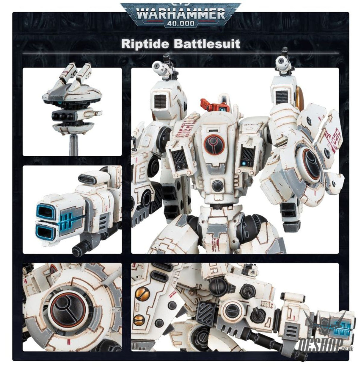Warhammer 40,000 T’au Empire: XV104 Riptide Battlesuit 56-13 Tabletop Wargame
