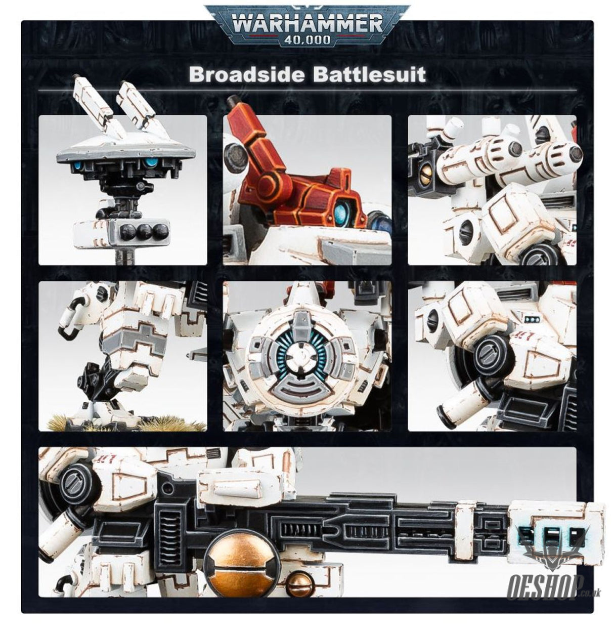 Warhammer 40,000 T’au Empire: XV88 Broadside Battlesuit 56-15 Tabletop Wargame