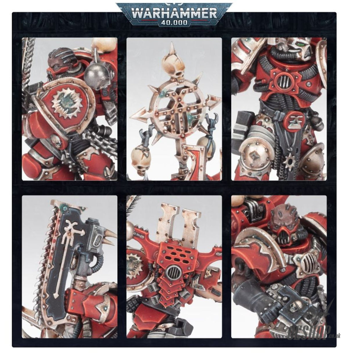 Warhammer 40,000 World Eaters: Khorne Bezerkers 43-10 Tabletop Wargame