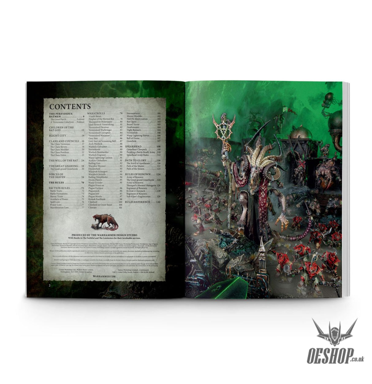 Warhammer Age of Sigmar Chaos Battletome: Skaven (English) 90-24 Tabletop Wargame