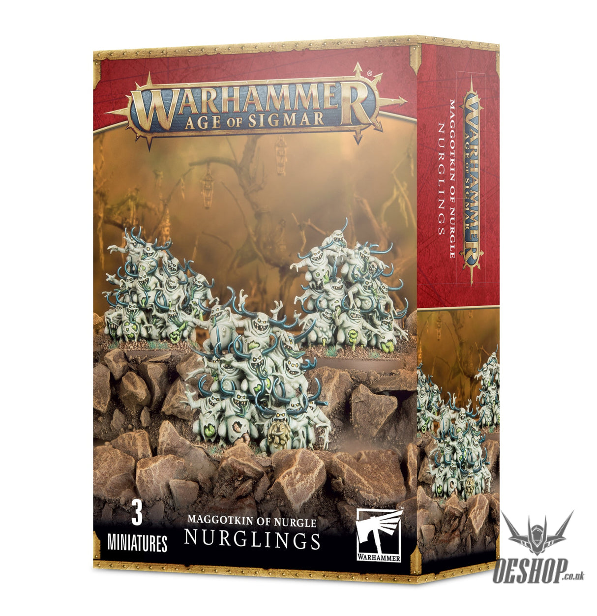 Warhammer Age Of Sigmar Chaos Daemons: Maggotkin of Nurgle - Nurglings 97-18 Tabletop Wargame