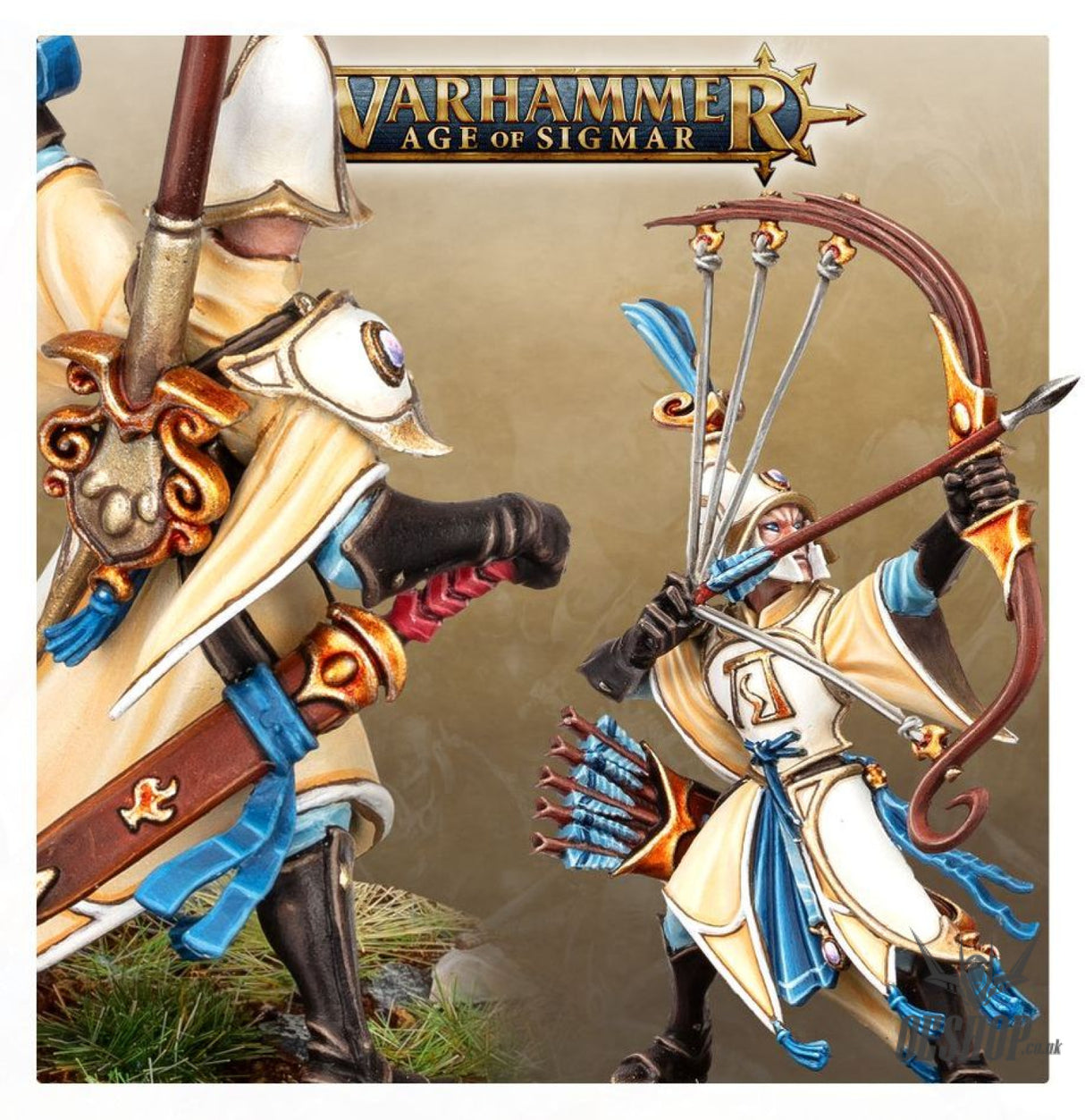 Warhammer Age Of Sigmar Lumineth Realm Lords: Vanari Auralan Sentinels 87-58 Tabletop Wargame