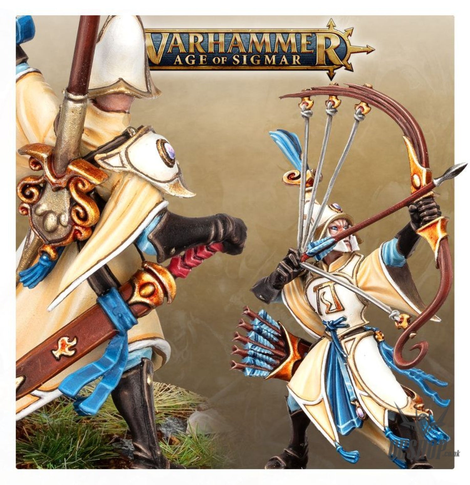 Warhammer Age Of Sigmar Lumineth Realm Lords: Vanari Auralan Sentinels 87-58 Tabletop Wargame