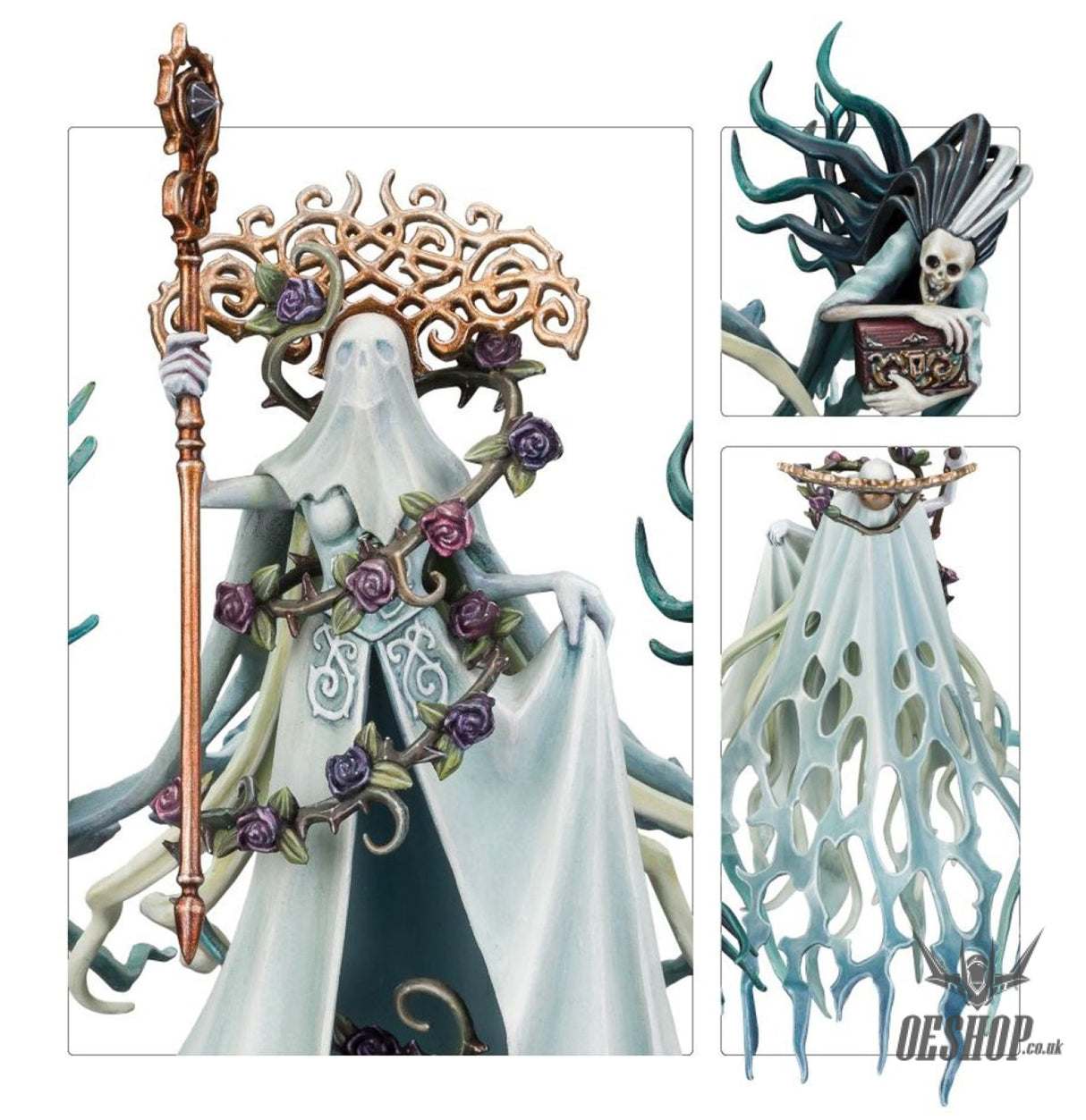 Warhammer Age Of Sigmar Nighthaunt: Lady Olynder Mortarch of Grief 91-25 Tabletop Wargame