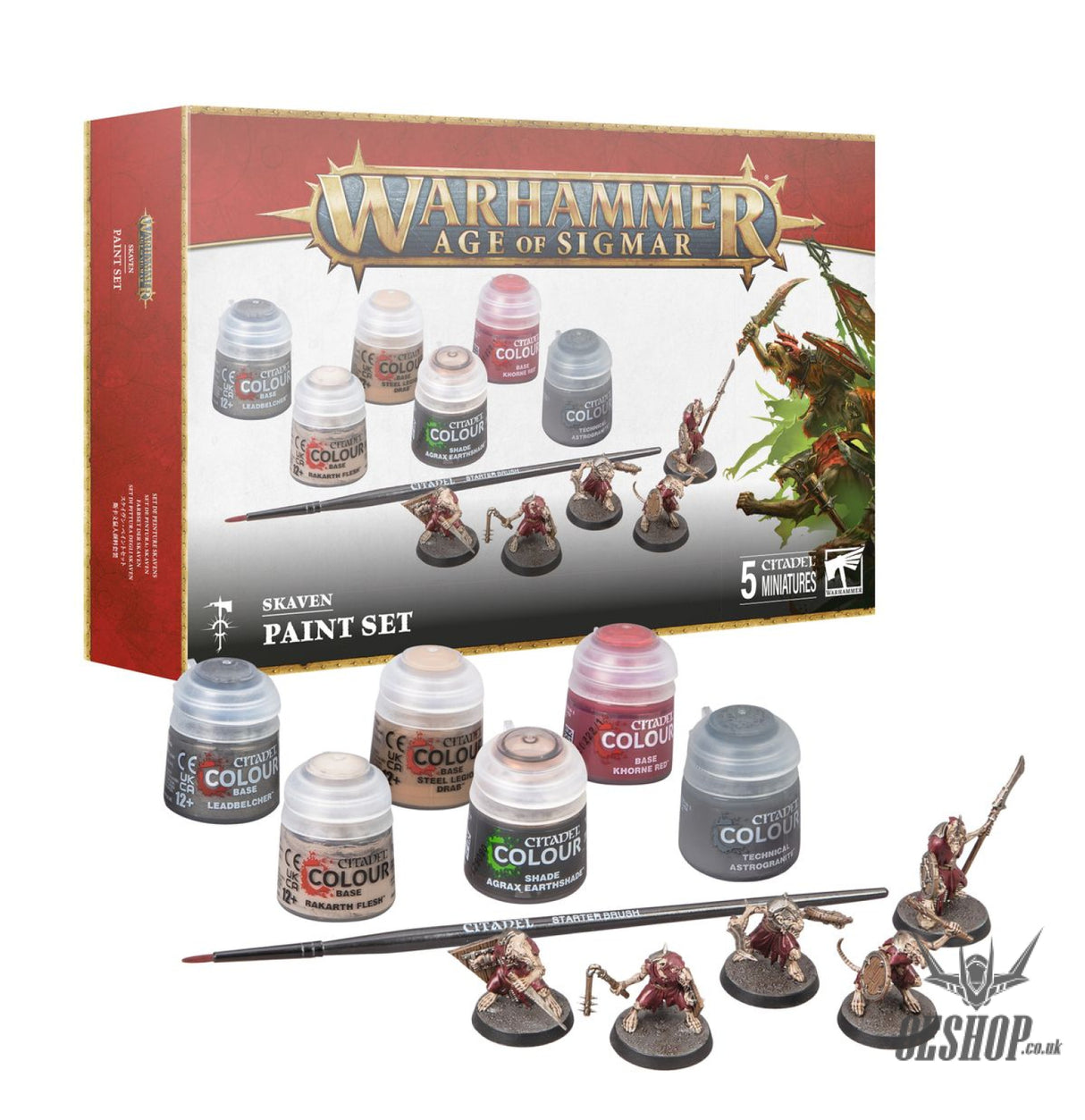 Warhammer Age of Sigmar Paint Set: Skaven 60-09 Painting Consumables