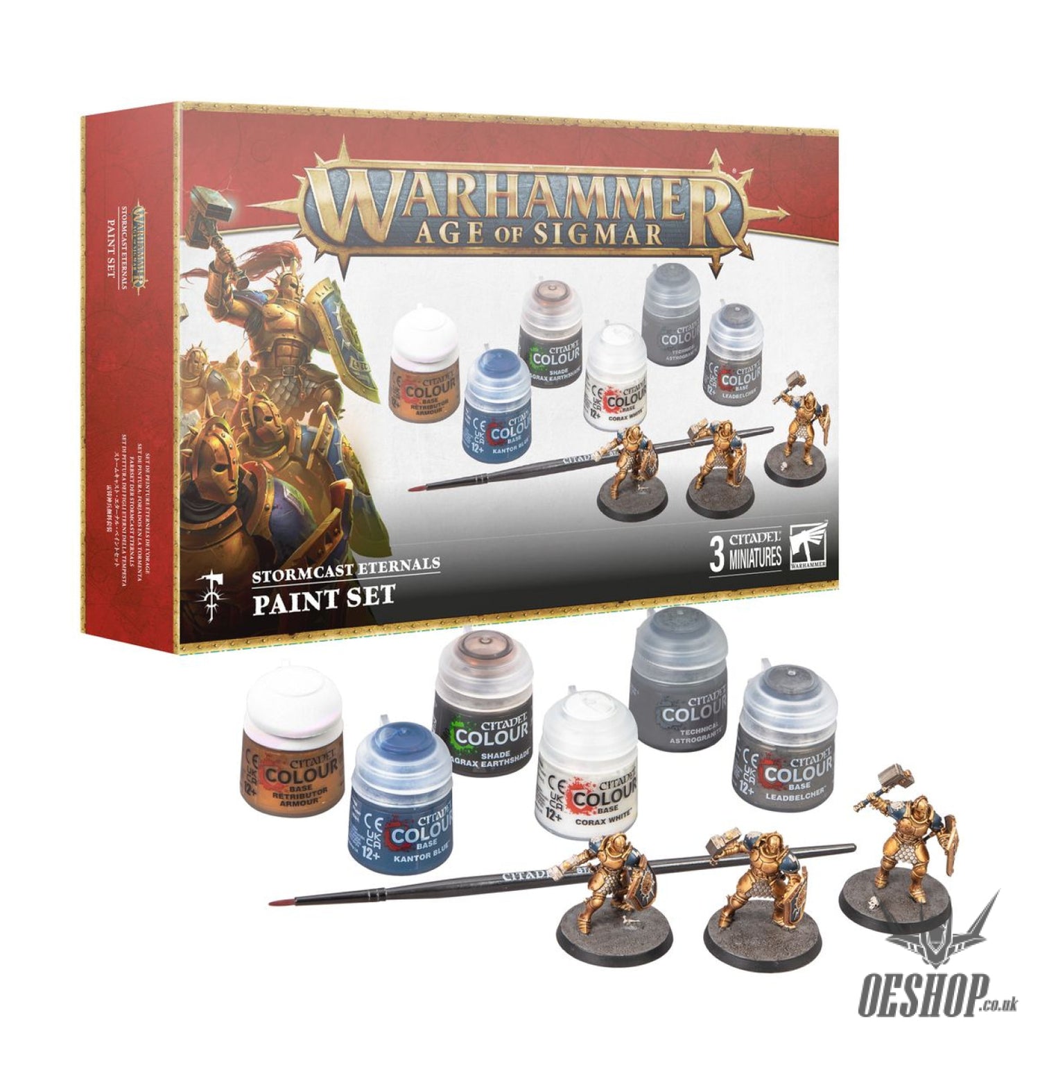 Warhammer Age of Sigmar Paint Set: Stormcast 60-10 Painting Consumables