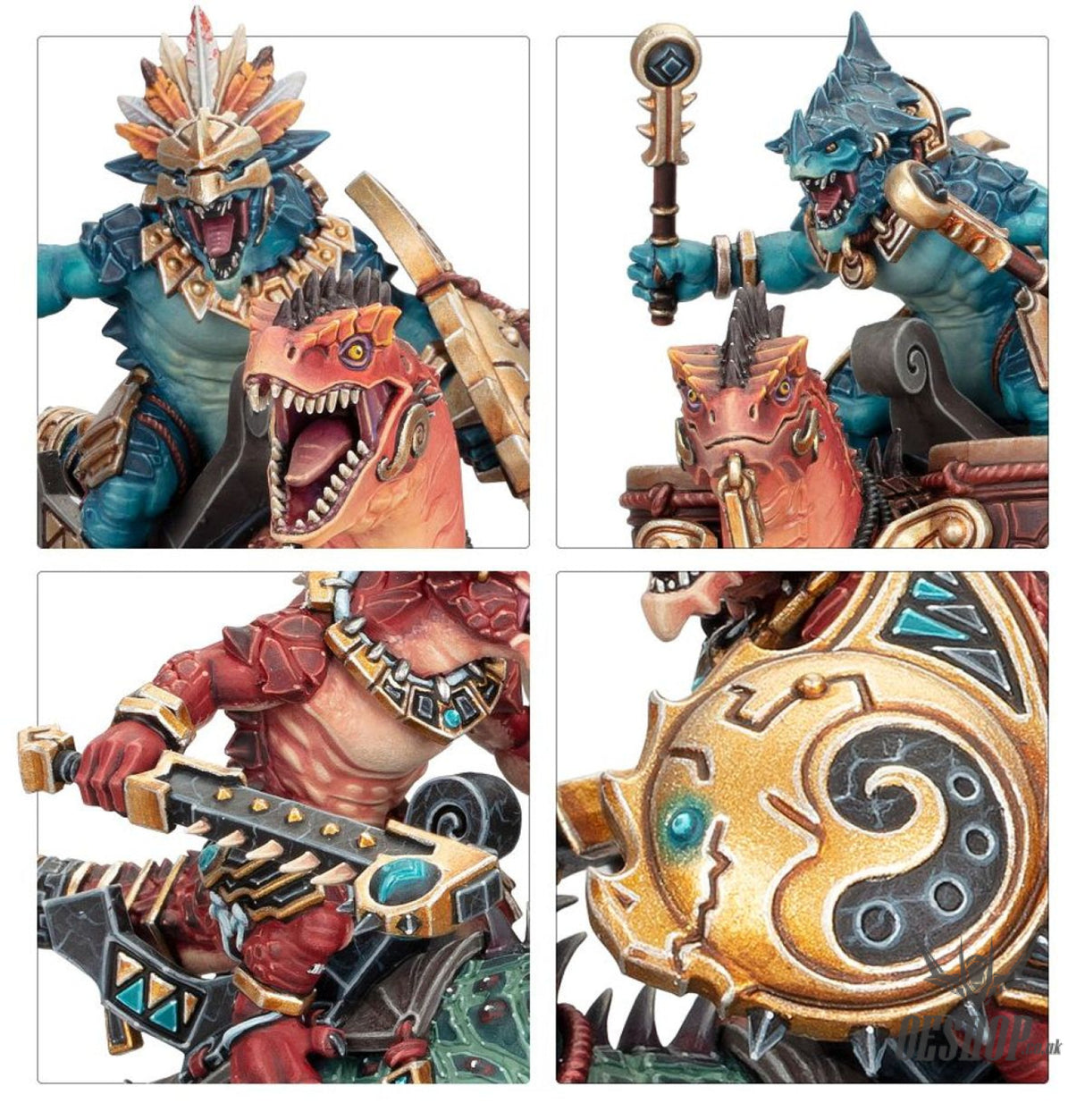 Warhammer Age Of Sigmar Seraphon: Aggradon Lancers 88-18 Tabletop Wargame