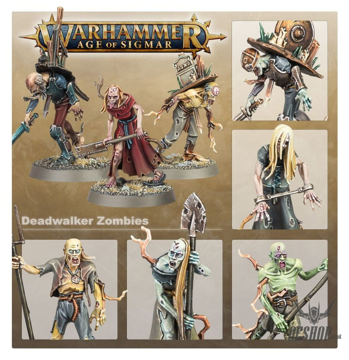 Warhammer Age Of Sigmar Soulblight Gravelords: Deadwalker Zombies 91-07 Tabletop Wargame
