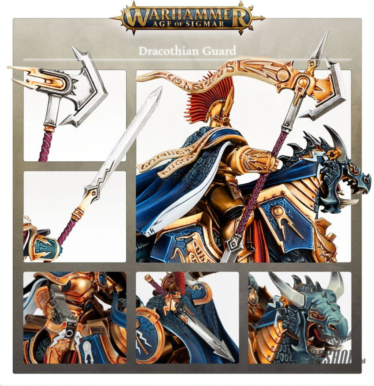 Warhammer Age Of Sigmar Stormcast Eternals: Dracothian Guard 96-24 Tabletop Wargame