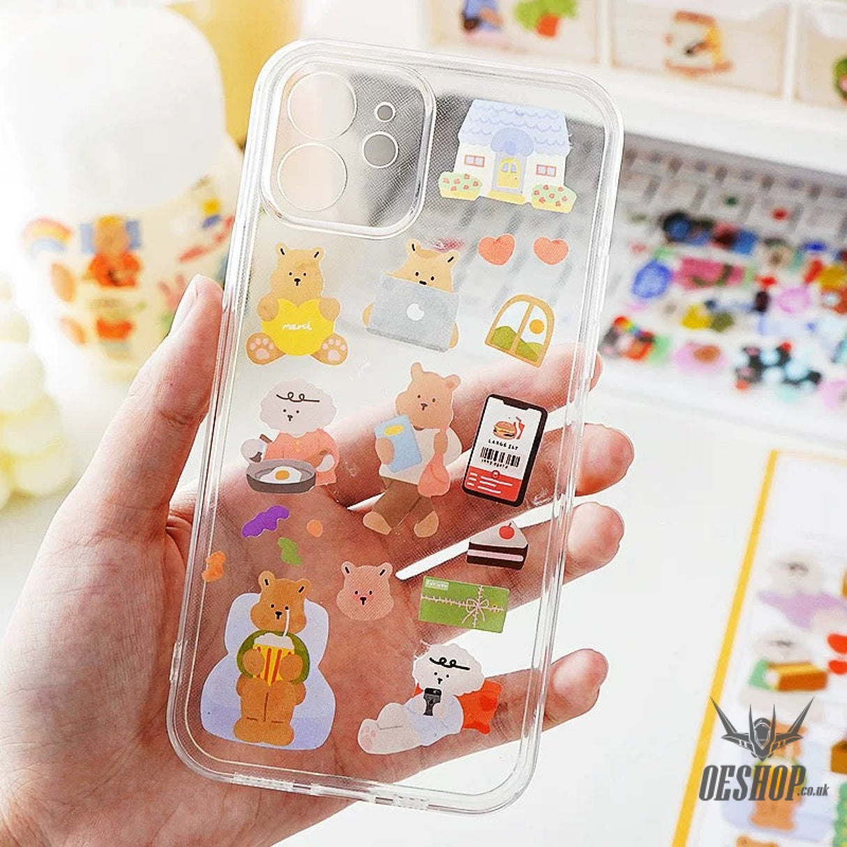 Yzyuezhen Cute Animal Stickers (4 pieces) Sticker