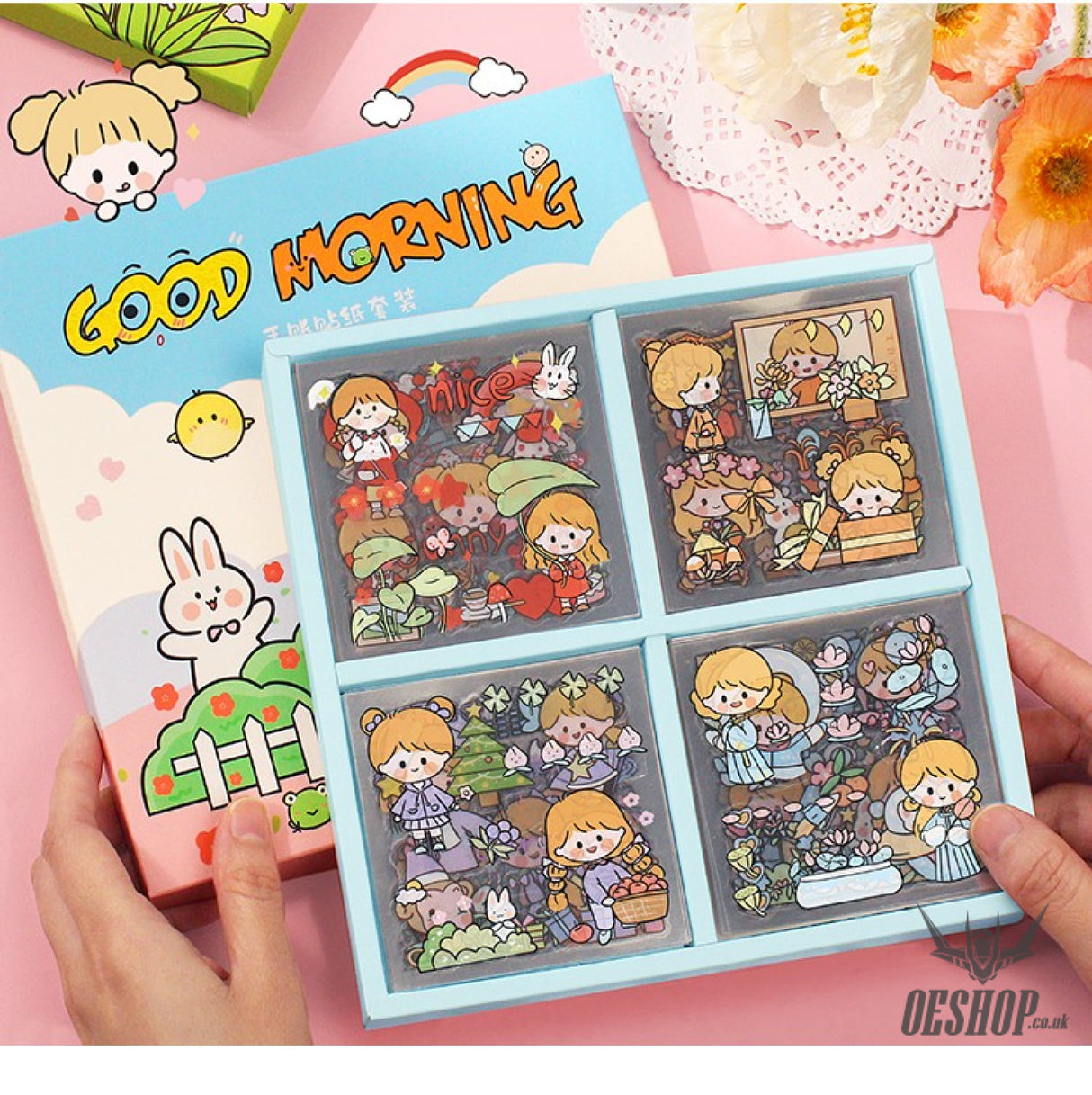 Zi Yi PET Sticker Gift Box 100 sheets Waterproof no repeated OEShop 8.99 OEShop