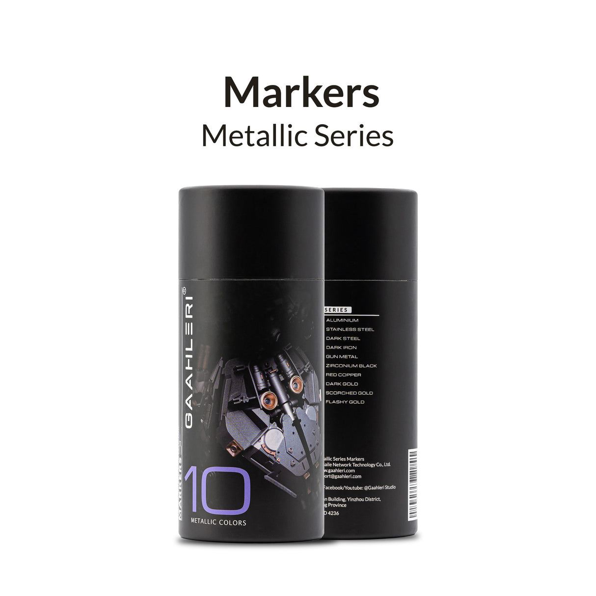 Gaahleri Metallic Series Marker Set of 10 Colours