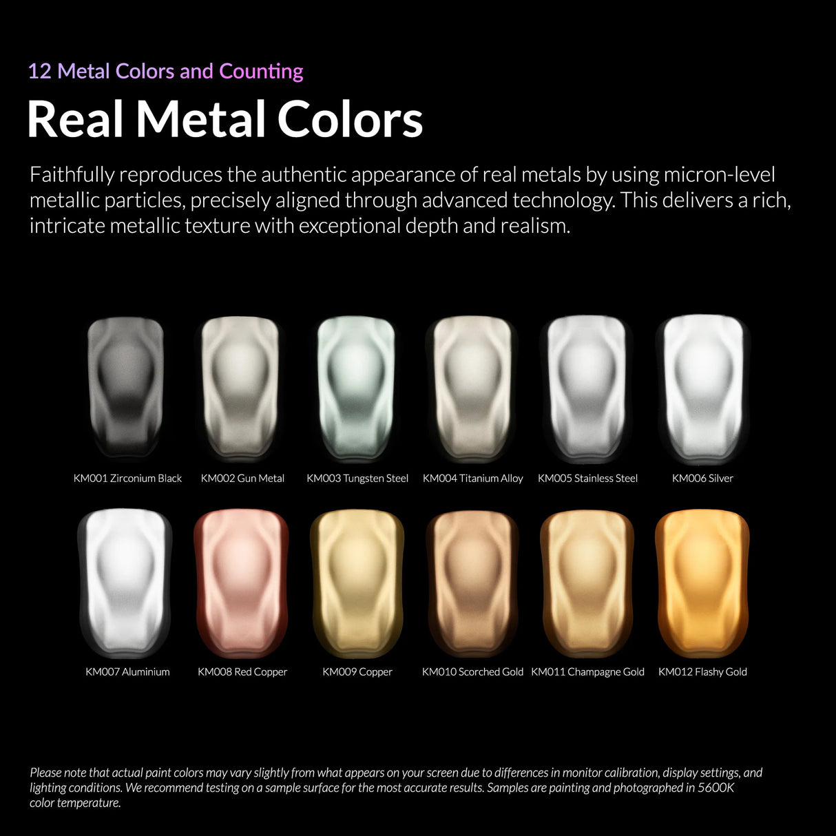 Gaahleri Kaleido ColorWorks 12 Metal Colors Set