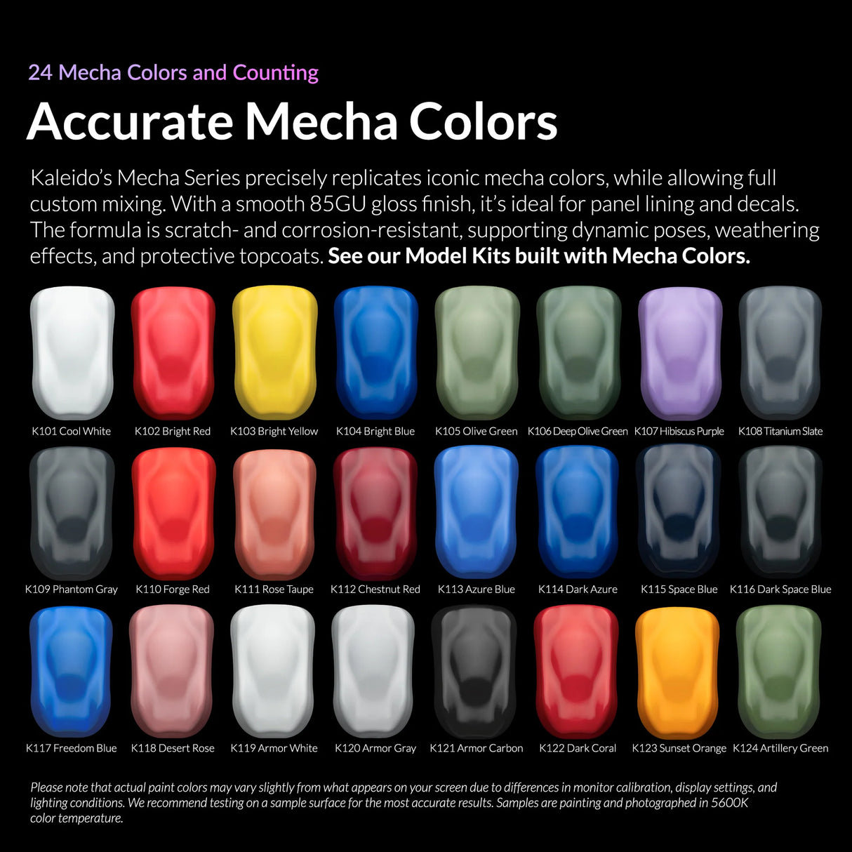 Gaahleri Kaleido ColorWorks 24 Mecha Colors Set