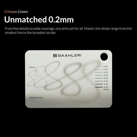 Gaahleri Ace Series Aventus Crimson Crown 0.2 & 0.4mm Airbrush