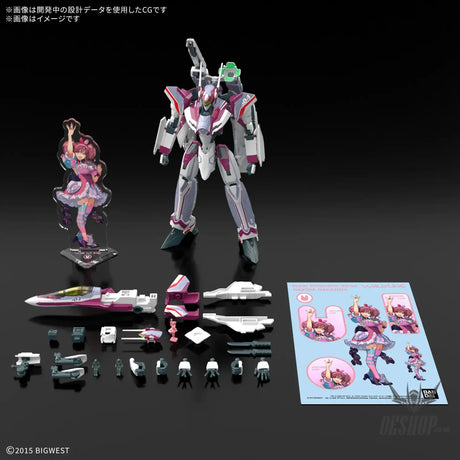 1/100 HG VF-31C Siegfried (Mirage Farina Jenius) Deluxe Set - Scale Model Kits