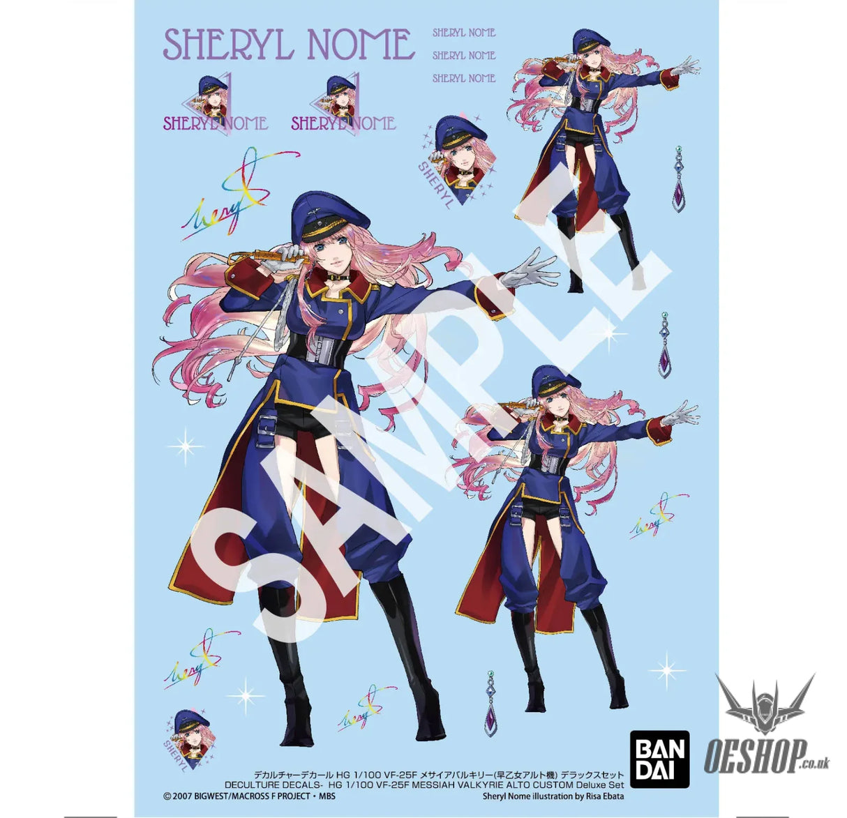 1/100 HG VF-25F Messiah Valkyrie (Alto Saotome’s) Deluxe Set - Scale Model Kits
