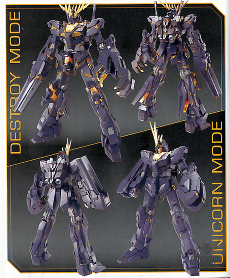 1/100 MG Gundam Unicorn 2 RX-0 Banshee Scale Model Kits