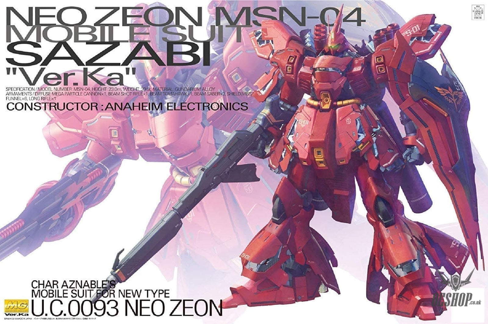 1/100 MG Ver Ka MSN-04 Sazabi Ver. Ka – OEShop