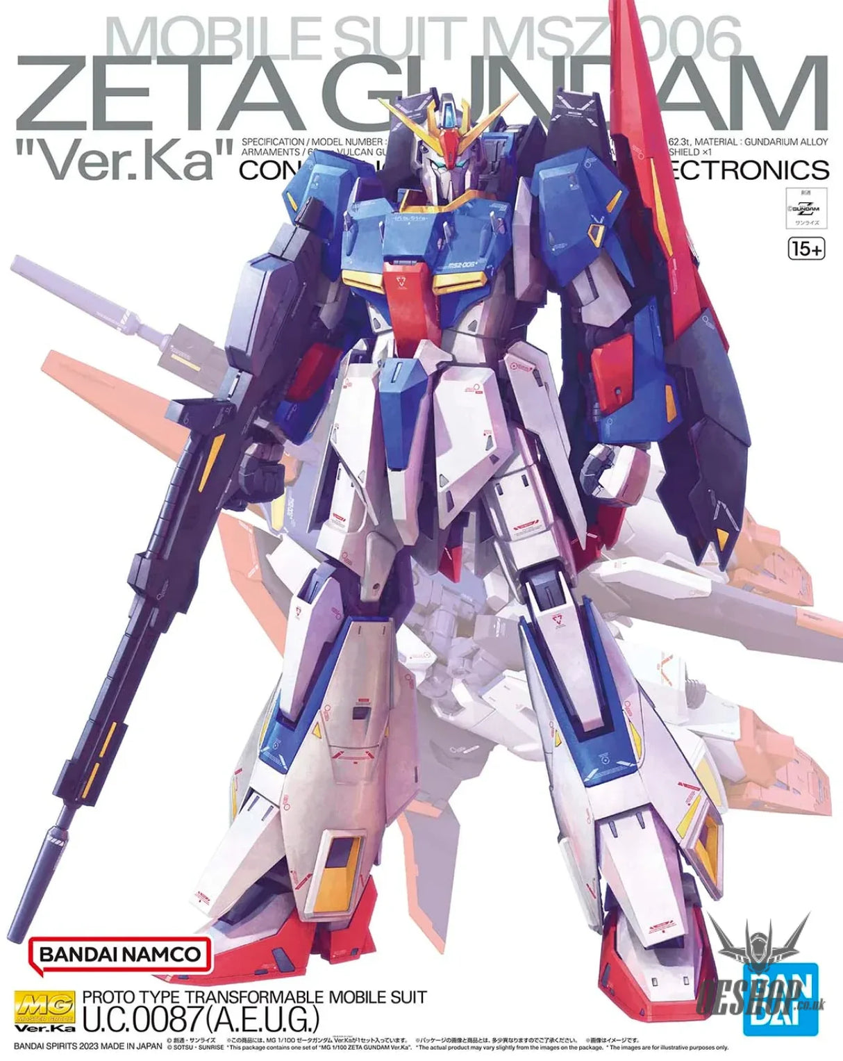 1/100 MG Zeta Gundam Ver.Ka Scale Model Kits