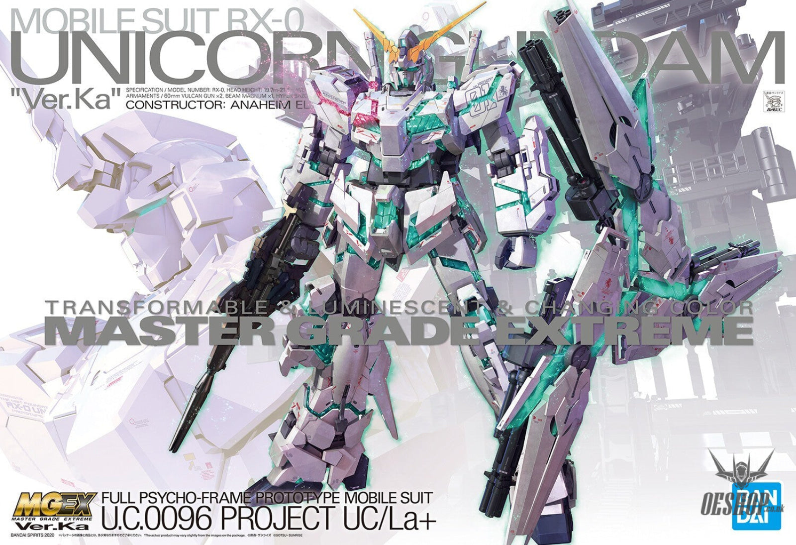 MG UNICORN GUNDAM \"Ver.Ka\" 香港Ver Gundam Docks at Hong Kong II] Limited MG 1/100 Unicorn Gundam Ver