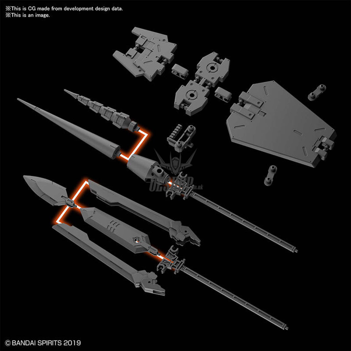 1/144 30MM w-09 Option Parts Set 3 Scale Model Kits