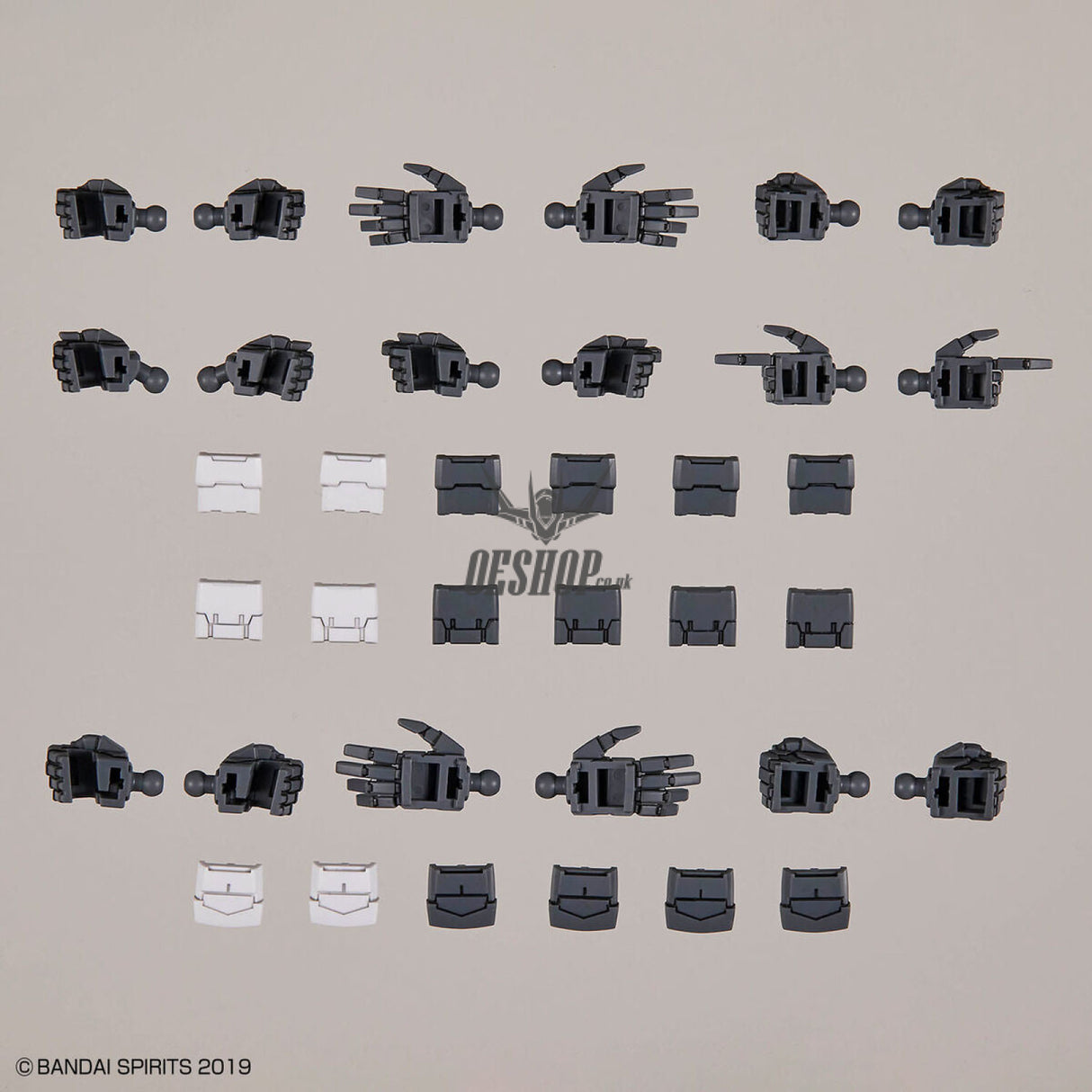 1/144 30MM w-23 Option Parts Set 12 (Hand Parts/Multi Joint) Scale Model Kits
