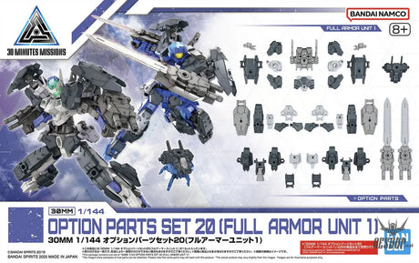 1/144 30MM Option Parts Set 20 (Full Armor Unit) Scale Model Kits