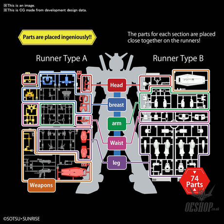 1/144 EG Entry Grade RX-78-2 Gundam Scale Model Kits