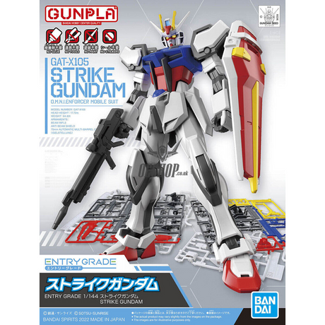 1/144 EG Entry Grade Strike Gundam Scale Model Kits