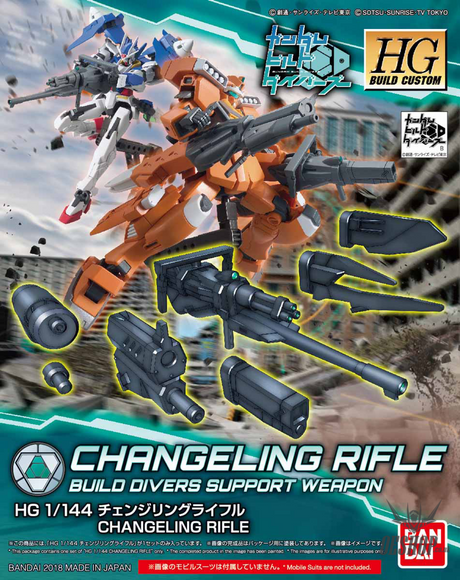 1/144 HGBC 035 Changeling Rifle Model Kits Accessories