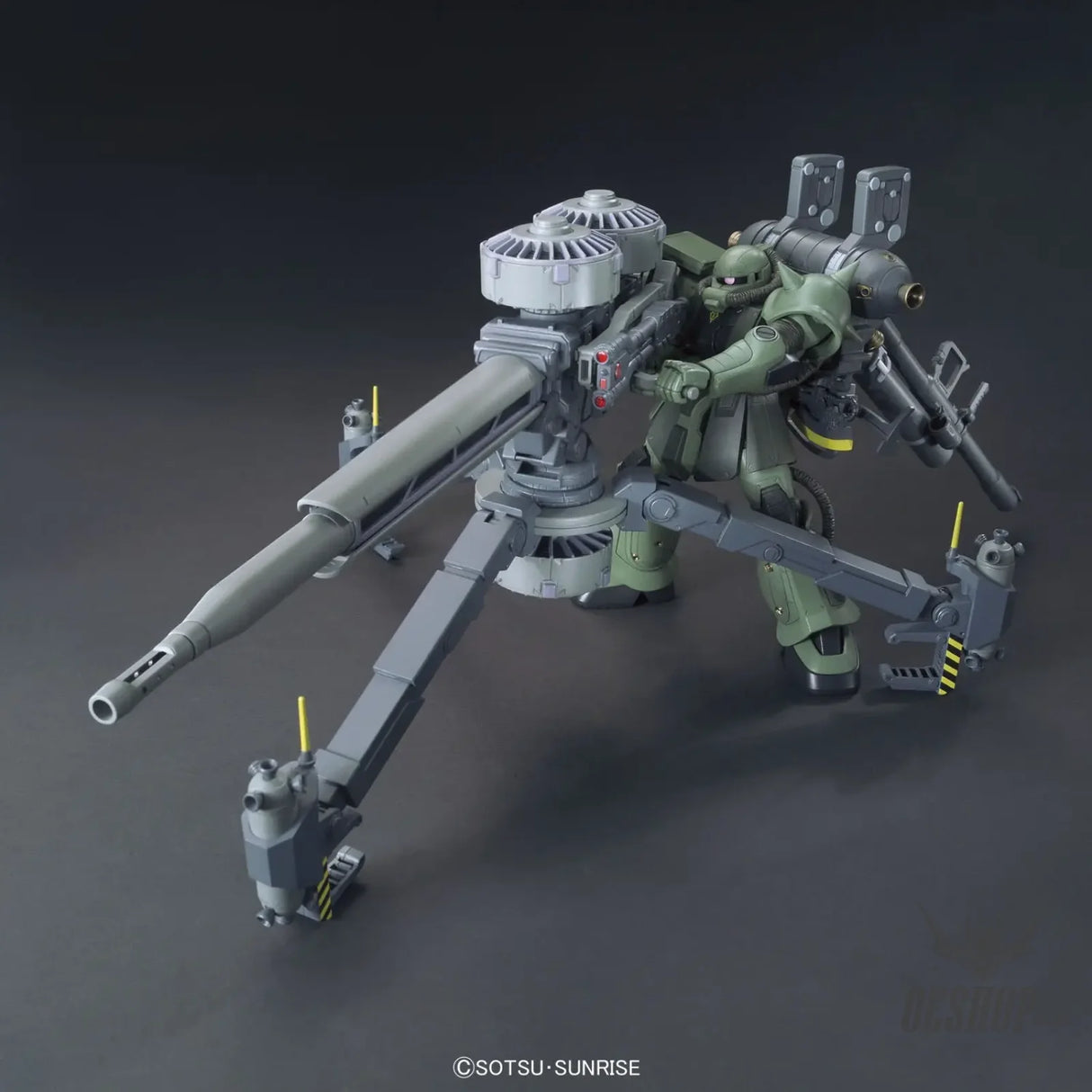 1/144 HGGT Zaku II + Big Gun (Gundam Thunderbolt Ver.) Anime Ver. - Scale Model Kits