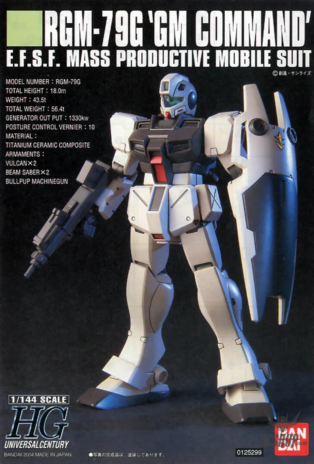 1/144 HGUC 046 RGM-79G GM Command Scale Model Kits