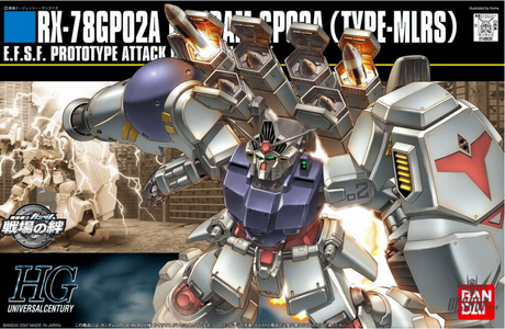 1/144 HGUC 075 RX78 GP02A Type-MLRS Gundam Scale Model Kits