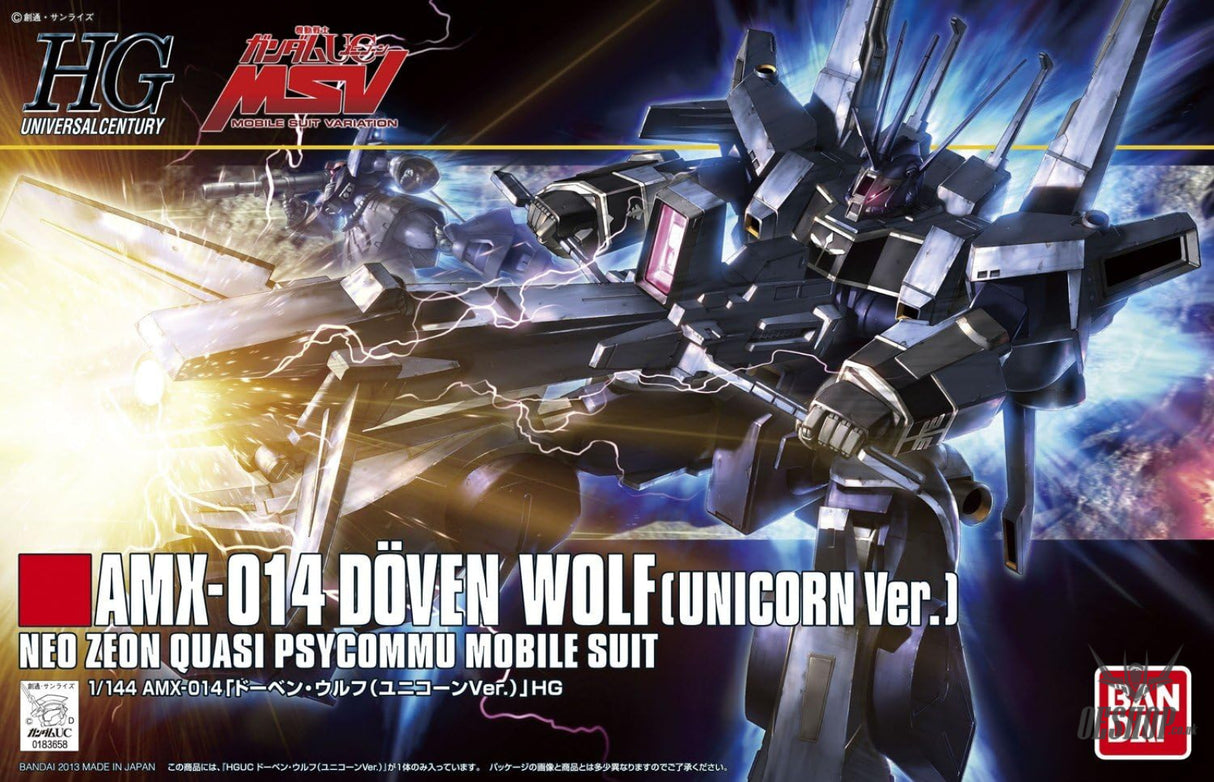 1/144 HGUC 160 AMX-014 Doven Wolf (Unicorn Ver.) - Scale Model Kits
