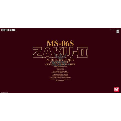 1/60 PG MS-06S CHAR’S ZAKU II Scale Model Kits